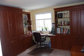 Home Office Wall-bed with customer workspace in Sarnia Ontario Condo