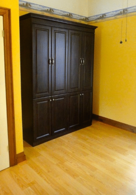 Raised Panel Murphy Bed with Crown Mold